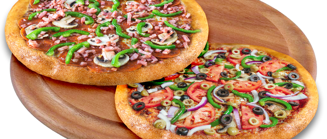 Any 2 Large Pizzas *Signature or BYO up to 5 Regular Toppings $42.99
