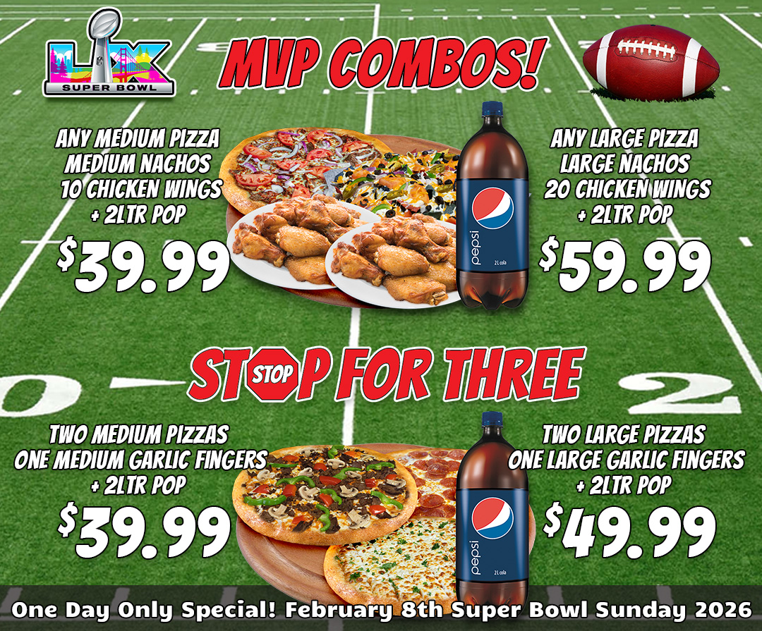 Superbowl Sunday 2026 MVP Deals